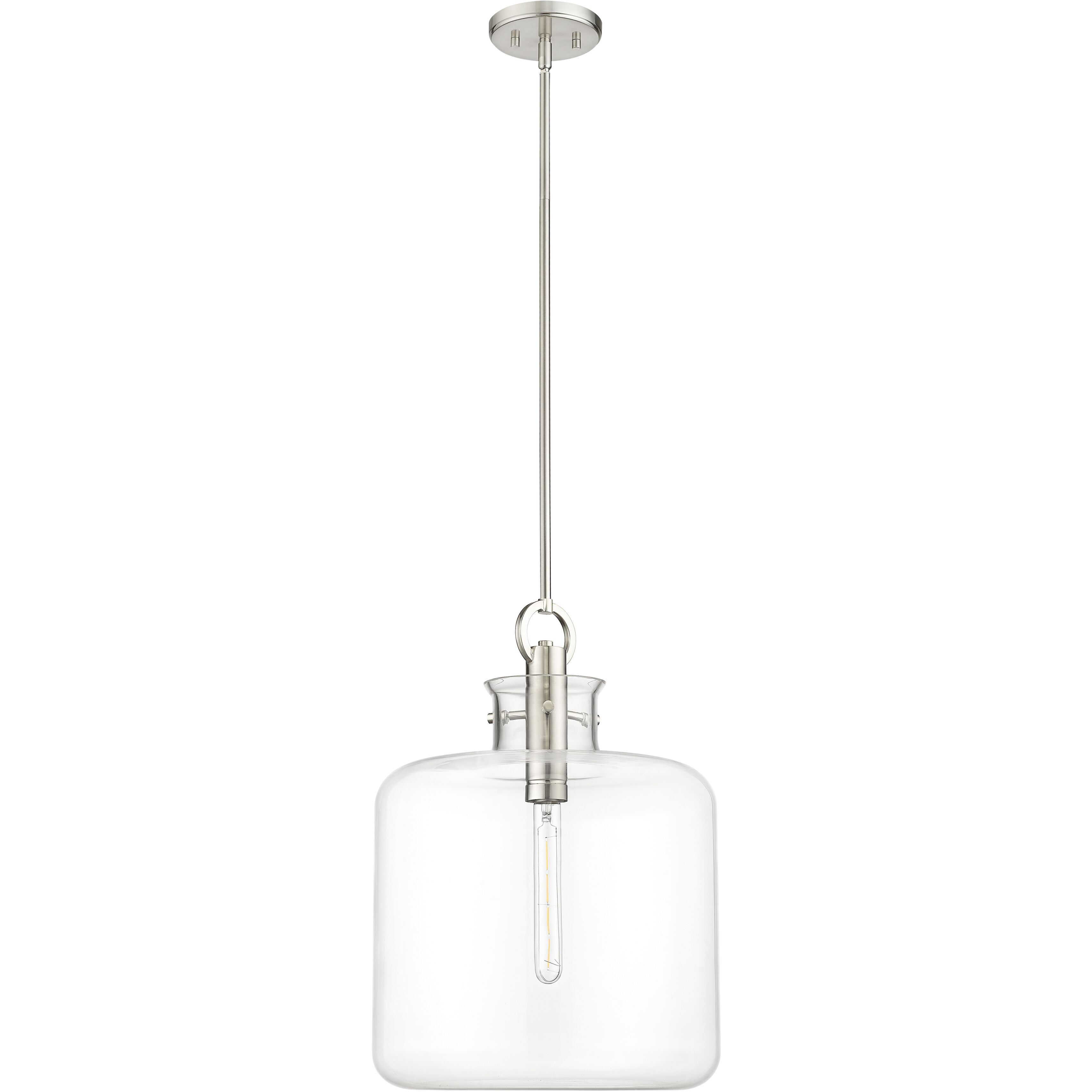 Hayloft 1 Light 14.2 inch Brushed Nickel Pendant Ceiling Light